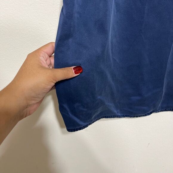 Lunya Navy Blue Washable Silk Pajama Tank Medium Women - Picture 3 of 7